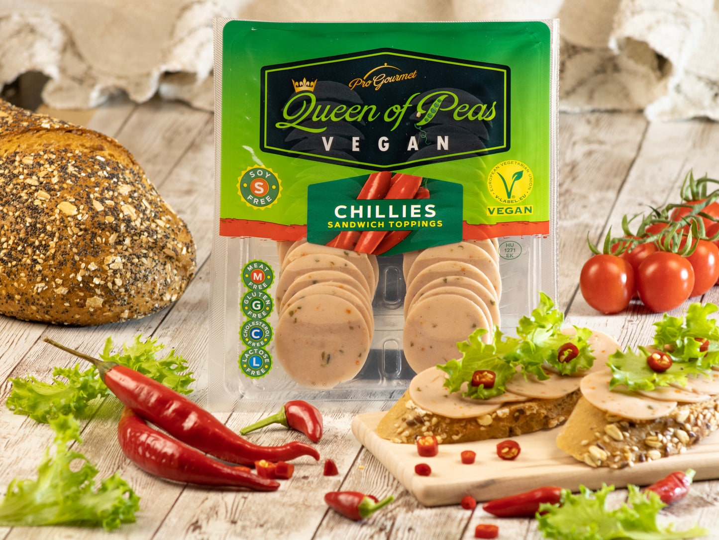 Vegan Chillies Sandwich Toppings